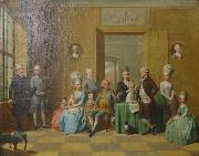 johann tischbein The Souchay Family oil